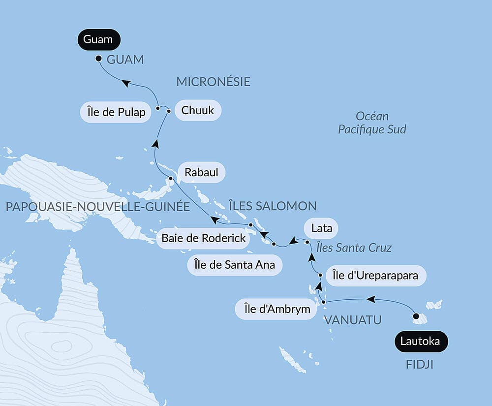 Des Fidji à la Micronésie