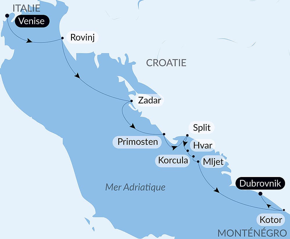 Merveilles naturelles et joyaux culturels de Dalmatie