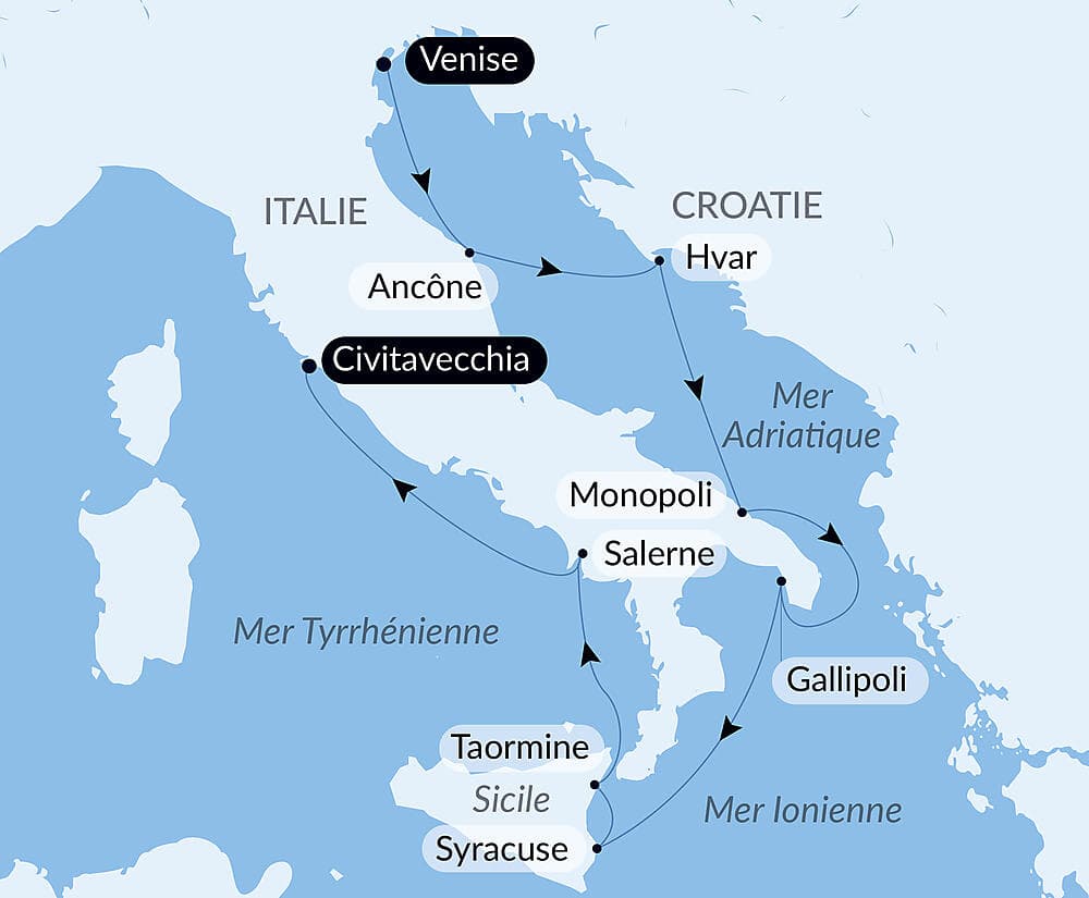 Rivages légendaires d’Italie et de Croatie null